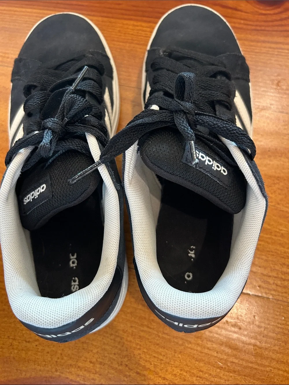 adidas Black and White Low-Top Skate Sneakers
